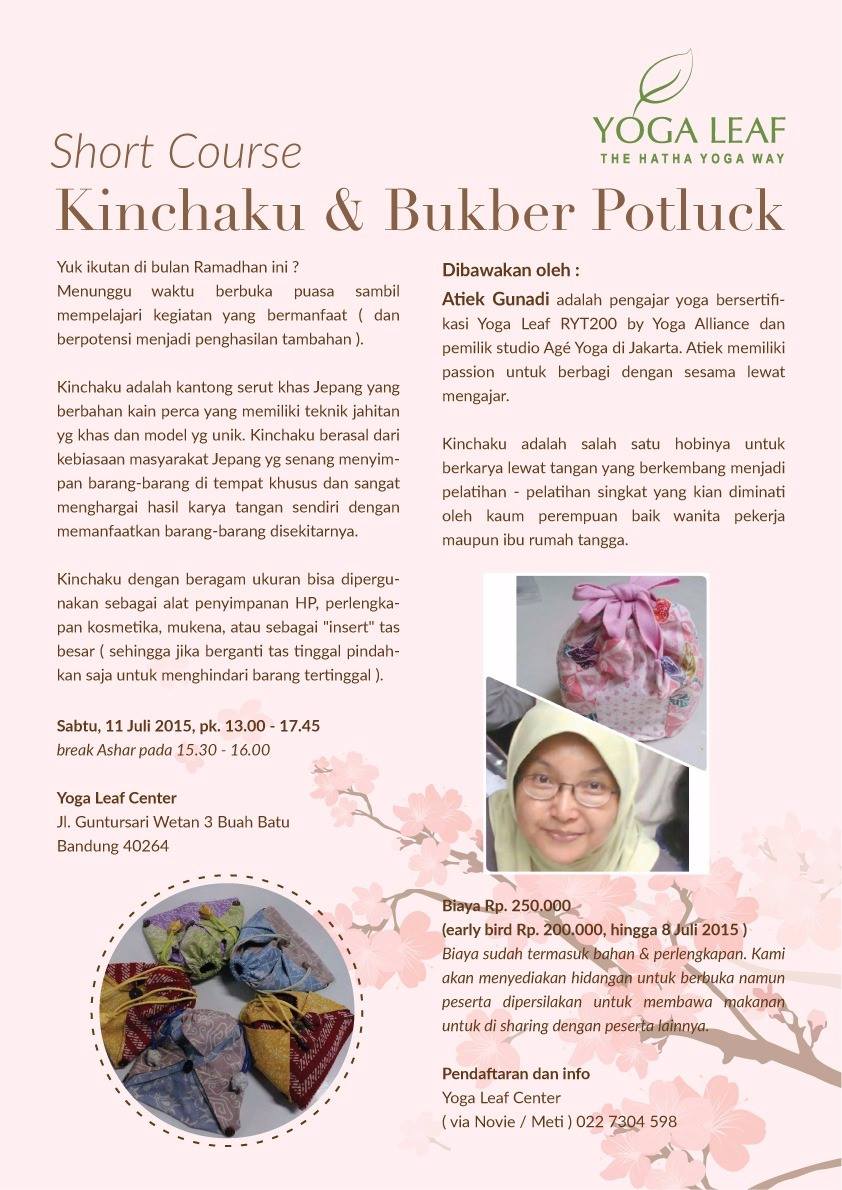 Short Course Kinchaku & Bukber Potluck